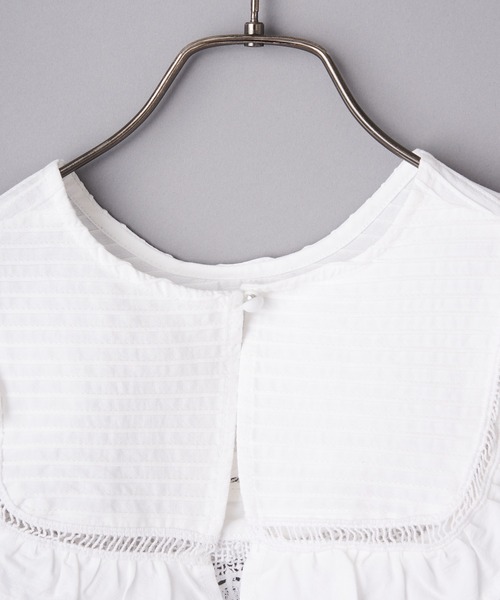 CIAOPANIC（チャオパニック）の「レースつけ襟　ビックカラー（付け襟・レディース・オフホワイト/ブラック/ベージュ・FREE）」の5枚目の写真