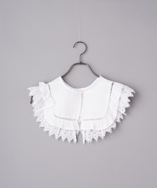 CIAOPANIC（チャオパニック）の「レースつけ襟　ビックカラー（付け襟・レディース・オフホワイト/ブラック/ベージュ・FREE）」の9枚目の写真