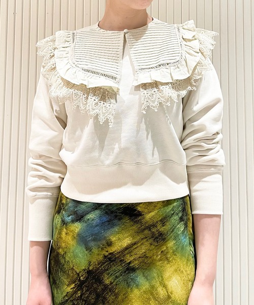 CIAOPANIC（チャオパニック）の「レースつけ襟　ビックカラー（付け襟・レディース・オフホワイト/ブラック/ベージュ・FREE）」の20枚目の写真