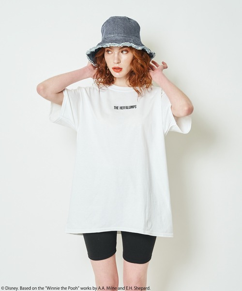 4GEEKS BY SPIRALGIRL（フォーギークスバイスパイラルガール）の「【Disney/ディズニー/くまのプーさん/ズオウ/ヒイタチ】Tシャツ（Tシャツ/カットソー・レディース・ブラック/オフホワイト・FREE）」の22枚目の写真