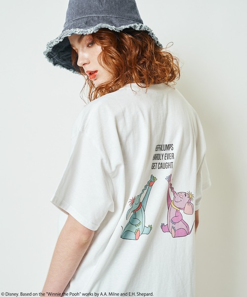 4GEEKS BY SPIRALGIRL（フォーギークスバイスパイラルガール）の「【Disney/ディズニー/くまのプーさん/ズオウ/ヒイタチ】Tシャツ（Tシャツ/カットソー・レディース・ブラック/オフホワイト・FREE）」の11枚目の写真