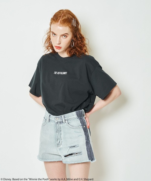 4GEEKS BY SPIRALGIRL（フォーギークスバイスパイラルガール）の「【Disney/ディズニー/くまのプーさん/ズオウ/ヒイタチ】Tシャツ（Tシャツ/カットソー・レディース・ブラック/オフホワイト・FREE）」の8枚目の写真