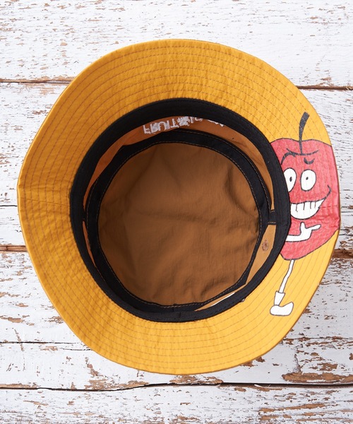 FRUIT OF THE LOOM（フルーツオブザルーム）の「【KIDS】【フルーツオブザルーム×TYPY】FRUITMAN KID's BUCKETHAT（ハット・キッズ・ブラック/ベージュ/グリーン・54）」の6枚目の写真