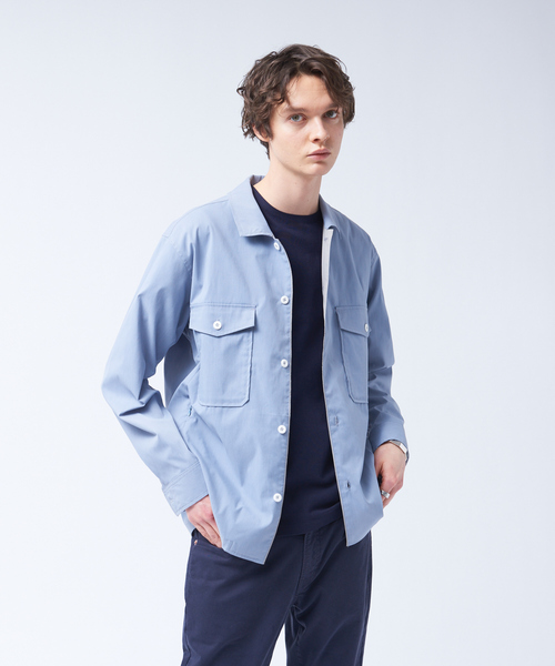 ABAHOUSE（アバハウス）の「DRY MIX ﾕｰﾃｨﾘﾃｨｰｼｬﾂ（シャツ/ブラウス・メンズ・チャコールグレー/グレイッシュベージュ/カーキ/グレイッシュブルー・44/48/46）」の4枚目の写真