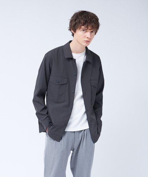 ABAHOUSE（アバハウス）の「DRY MIX ﾕｰﾃｨﾘﾃｨｰｼｬﾂ（シャツ/ブラウス・メンズ・チャコールグレー/グレイッシュベージュ/カーキ/グレイッシュブルー・44/48/46）」の2枚目の写真