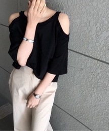 【ACT -fascination design-】オープンショルダーカットソー