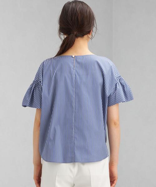 green label relaxing（グリーンレーベルリラクシング）の「CB コットン ブロード 袖 ギャザー ブラウス（シャツ/ブラウス・レディース・ブラック/ライム/その他1/ホワイト・FREE）」の13枚目の写真