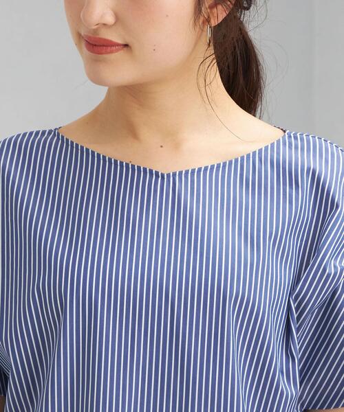 green label relaxing（グリーンレーベルリラクシング）の「CB コットン ブロード 袖 ギャザー ブラウス（シャツ/ブラウス・レディース・ブラック/ライム/その他1/ホワイト・FREE）」の8枚目の写真