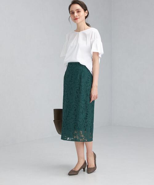 green label relaxing（グリーンレーベルリラクシング）の「CB コットン ブロード 袖 ギャザー ブラウス（シャツ/ブラウス・レディース・ブラック/ライム/その他1/ホワイト・FREE）」の17枚目の写真