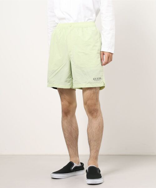 Guess(ゲス)の「Logo Nylon Shorts(その他パンツ・メンズ・ライトブルー/ブラック/グリーン・SMALL/LARGE/X-LARGE/MEDIUM)」の1枚目の写真