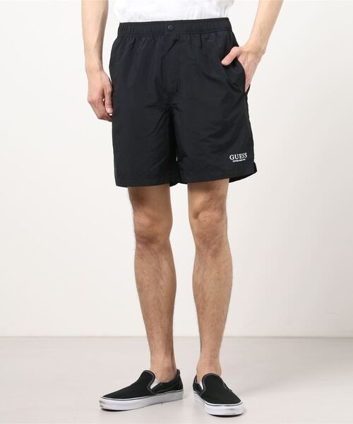 Guess(ゲス)の「Logo Nylon Shorts(その他パンツ・メンズ・ライトブルー/ブラック/グリーン・SMALL/LARGE/X-LARGE/MEDIUM)」の2枚目の写真