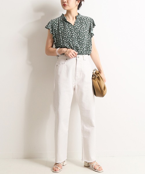 SLOBE IENA（スローブイエナ）の「LE DENIM カットオフスリムデニムパンツ【洗濯機使用可能】◆（デニムパンツ・レディース・ホワイト/ブルー/グレー系その他・40/38/36）」の14枚目の写真