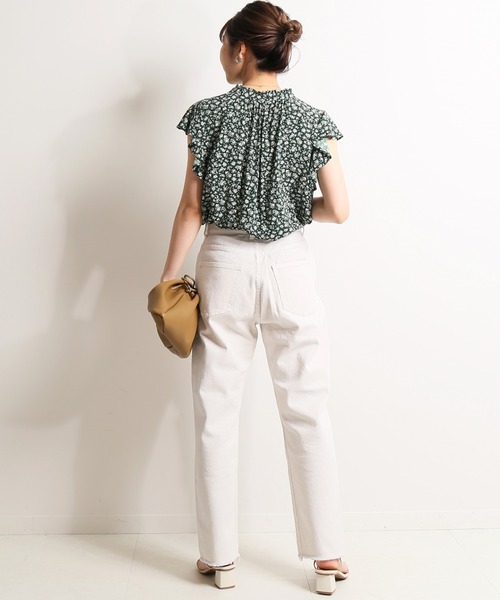 SLOBE IENA（スローブイエナ）の「LE DENIM カットオフスリムデニムパンツ【洗濯機使用可能】◆（デニムパンツ・レディース・ホワイト/ブルー/グレー系その他・40/38/36）」の16枚目の写真