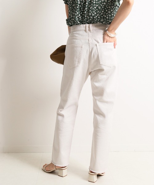 SLOBE IENA（スローブイエナ）の「LE DENIM カットオフスリムデニムパンツ【洗濯機使用可能】◆（デニムパンツ・レディース・ホワイト/ブルー/グレー系その他・40/38/36）」の19枚目の写真