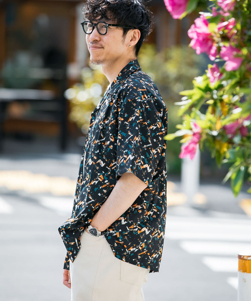 LAATO ラート オープンシャツ 半袖 シャツ アーバンリサーチ 総柄 ITEMS URBANRESEARCH（アイテムズ アーバンリサーチ）の