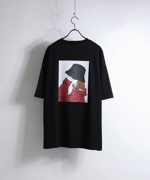 ILL'S(イルズ)の「ILL'S / イルズ ハット/ブック ガールイラストTシャツ(Tシャツ/カットソー・メンズ・ブラック/ベージュ/ミント/グレー系その他/ホワイト系その他/ホワイト・M/L)」の12枚目の写真