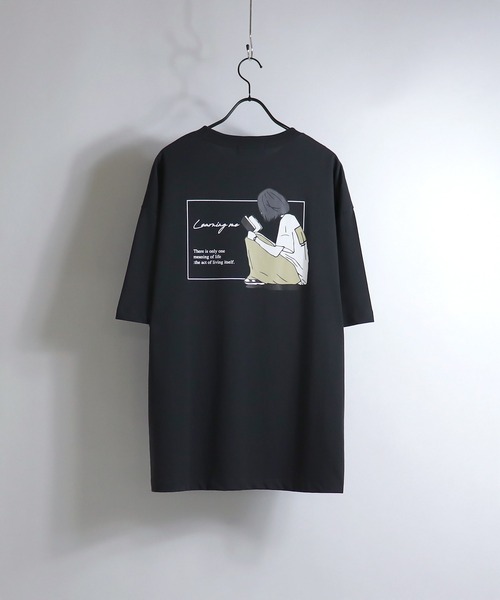 ILL'S(イルズ)の「ILL'S / イルズ ハット/ブック ガールイラストTシャツ(Tシャツ/カットソー・メンズ・ブラック/ベージュ/ミント/グレー系その他/ホワイト系その他/ホワイト・M/L)」の14枚目の写真