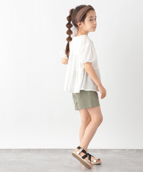 GLOBAL WORK（グローバルワーク）の「2way楊柳ブラウス/キッズ/939865（シャツ/ブラウス・キッズ・オフホワイト/ブルー系その他7/ホワイト・110cm/100cm/120cm/130cm/140cm/150cm/160cm）」の19枚目の写真