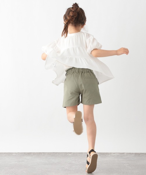 GLOBAL WORK（グローバルワーク）の「2way楊柳ブラウス/キッズ/939865（シャツ/ブラウス・キッズ・オフホワイト/ブルー系その他7/ホワイト・110cm/100cm/120cm/130cm/140cm/150cm/160cm）」の20枚目の写真