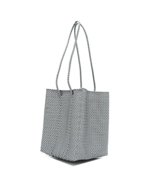 美品 メルカドバッグ シルバー系 サンラミ メルカドカゴバッグ