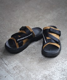 MEI | 【MEI メイ】Lady's RECYCLED NYLON COVER SANDAL リサイクルナイロン ロゴテープ カバーサンダル 厚底 シャークソール(サンダル)