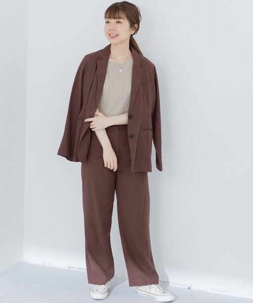 URBAN RESEARCH Sonny Label(アーバンリサーチサニーレーベル)の「汗ジミ防止UVフレンチTシャツ(Tシャツ/カットソー・レディース・オフホワイト/ブルー/ベージュ系その他/チャコールグレー・FREE)」の9枚目の写真