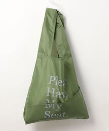 CASA FLINE（カーサフライン）の「【ETHICALTOMORROW】再生PETのBAGでHave My Seatと囁くBAG（エコバッグ/サブバッグ）」
