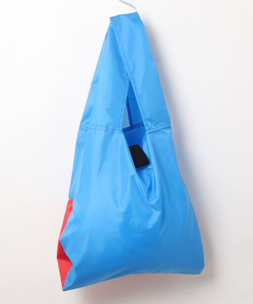 CASA FLINE(カーサフライン)の「【ETHICALTOMORROW】再生PETのBAGでHave My Seatと囁くBAG(エコバッグ/サブバッグ・レディース・ホワイト/ライトグレー/ライトブルー/カーキ/オレンジ/ブルー・FREE)」の10枚目の写真