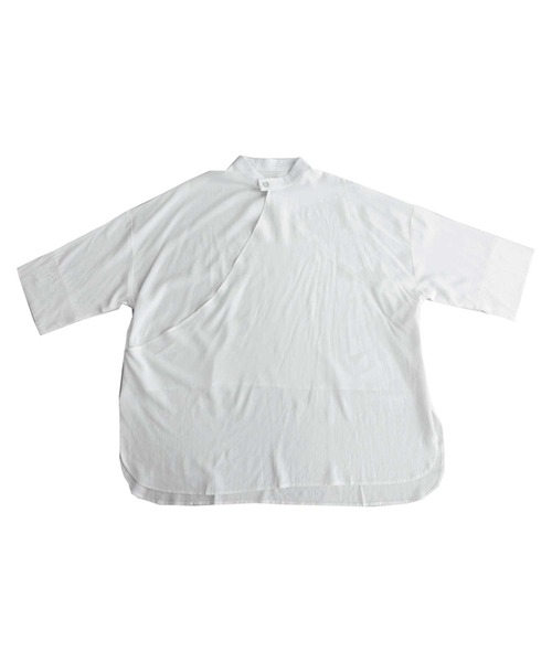 antiqua（アンティカ）の「目を惹く。カシュクールシャツ（シャツ/ブラウス・レディース・スモークピンク/オフホワイト/ブラック/ミント・FREE）」の18枚目の写真