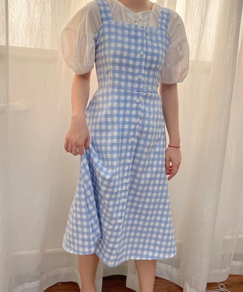 Taylor愛用ブランド♪Dolly Gingham Dress*ギンガムワンピース Gingham Doll ワンピース（ワンピース）｜MILK（ミルク）の