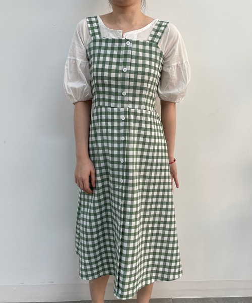 MAISON DE THERESE(メゾン ド テレーズ)の「ギンガムチェックワンピース(ワンピース・レディース・D/C/B/A・M)」の9枚目の写真
