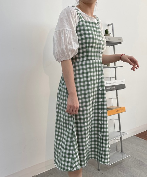MAISON DE THERESE(メゾン ド テレーズ)の「ギンガムチェックワンピース(ワンピース・レディース・D/C/B/A・M)」の10枚目の写真