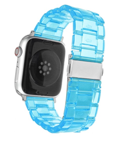 Urban Coral（アーバンコーラル）の「Apple Watch Band / アップルウォッチ バンド クリアレジン / Urban Coral（デジタル腕時計・レディース・ライトブルー/ブラック/パープル/ピンク/イエロー/オレンジ/ブルー/クリア・40mm/44mm）」の3枚目の写真