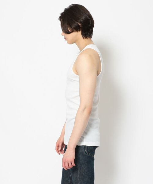 qwerty（クワーティ）の「QWERTY (クワーティ)TANK TOP/タンクトップ（タンクトップ・メンズ・ホワイト/ブラック・MEDIUM/LARGE）」の6枚目の写真