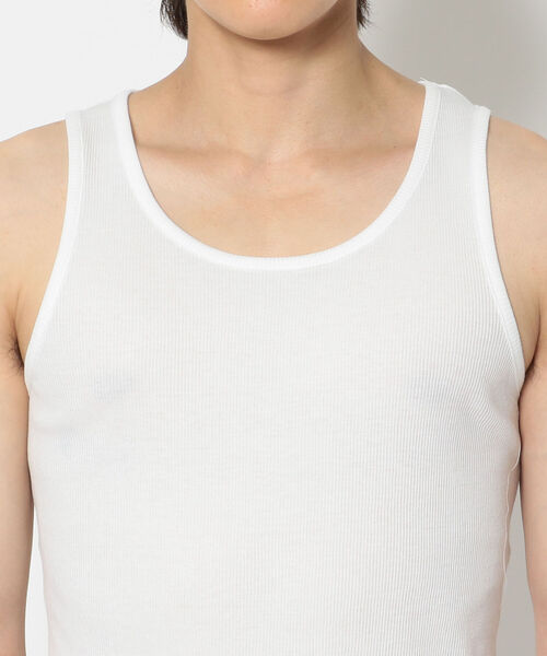 qwerty（クワーティ）の「QWERTY (クワーティ)TANK TOP/タンクトップ（タンクトップ・メンズ・ホワイト/ブラック・MEDIUM/LARGE）」の5枚目の写真