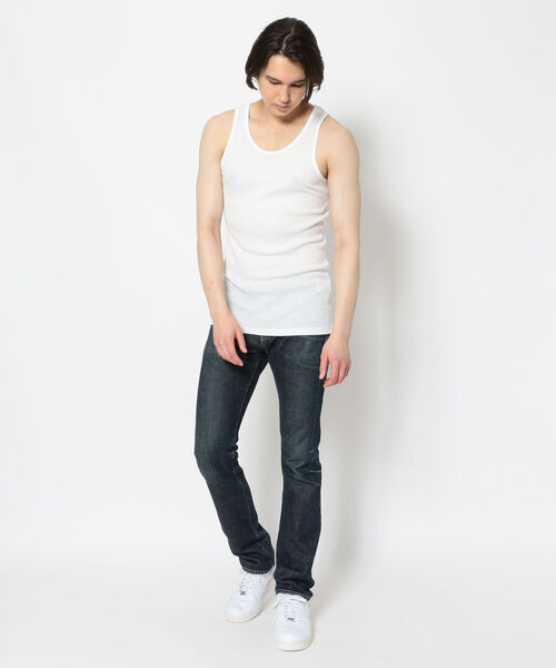 qwerty（クワーティ）の「QWERTY (クワーティ)TANK TOP/タンクトップ（タンクトップ・メンズ・ホワイト/ブラック・MEDIUM/LARGE）」の3枚目の写真