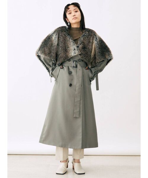 MURUA（ムルーア）の「センタープレスストレートパンツ（その他パンツ・レディース・アイボリー/ブラック/パープル/ブラウン・1/2）」の7枚目の写真