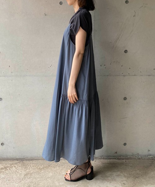 CAPRICIEUX LE'MAGE（カプリシューレマージュ）の「〈セットアイテム〉フレンチTキャミワンピースセット（ワンピース・レディース・ブルー/イエロー/ブラック・FREE）」の20枚目の写真