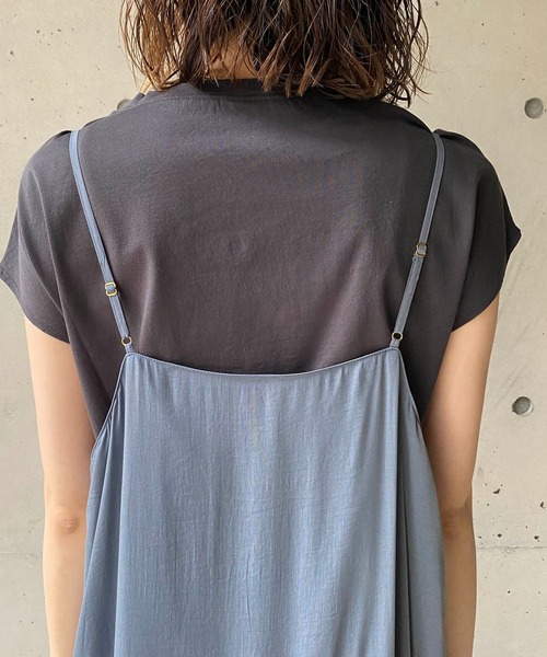 CAPRICIEUX LE'MAGE（カプリシューレマージュ）の「〈セットアイテム〉フレンチTキャミワンピースセット（ワンピース・レディース・ブルー/イエロー/ブラック・FREE）」の16枚目の写真