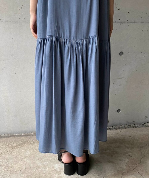 CAPRICIEUX LE'MAGE（カプリシューレマージュ）の「〈セットアイテム〉フレンチTキャミワンピースセット（ワンピース・レディース・ブルー/イエロー/ブラック・FREE）」の8枚目の写真