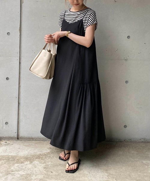 CAPRICIEUX LE'MAGE（カプリシューレマージュ）の「〈セットアイテム〉フレンチTキャミワンピースセット（ワンピース・レディース・ブルー/イエロー/ブラック・FREE）」の13枚目の写真