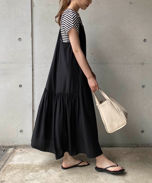 CAPRICIEUX LE'MAGE（カプリシューレマージュ）の「〈セットアイテム〉フレンチTキャミワンピースセット（ワンピース・レディース・ブルー/イエロー/ブラック・FREE）」の22枚目の写真