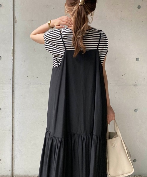 CAPRICIEUX LE'MAGE（カプリシューレマージュ）の「〈セットアイテム〉フレンチTキャミワンピースセット（ワンピース・レディース・ブルー/イエロー/ブラック・FREE）」の18枚目の写真