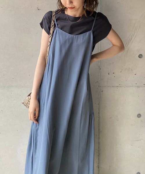 CAPRICIEUX LE'MAGE（カプリシューレマージュ）の「〈セットアイテム〉フレンチTキャミワンピースセット（ワンピース・レディース・ブルー/イエロー/ブラック・FREE）」の14枚目の写真