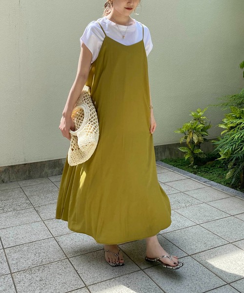 CAPRICIEUX LE'MAGE（カプリシューレマージュ）の「〈セットアイテム〉フレンチTキャミワンピースセット（ワンピース・レディース・ブルー/イエロー/ブラック・FREE）」の19枚目の写真