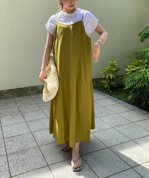 CAPRICIEUX LE'MAGE（カプリシューレマージュ）の「〈セットアイテム〉フレンチTキャミワンピースセット（ワンピース・レディース・ブルー/イエロー/ブラック・FREE）」の11枚目の写真