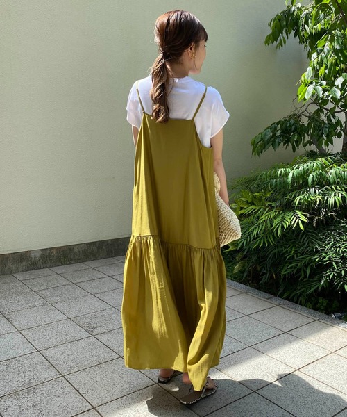 CAPRICIEUX LE'MAGE（カプリシューレマージュ）の「〈セットアイテム〉フレンチTキャミワンピースセット（ワンピース・レディース・ブルー/イエロー/ブラック・FREE）」の15枚目の写真