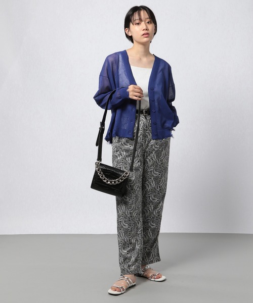 PAGEBOY（ページボーイ）の「ネオボヘミアンガラパンツ（その他パンツ・レディース・ブラック系その他/ネイビー系・FREE）」の5枚目の写真