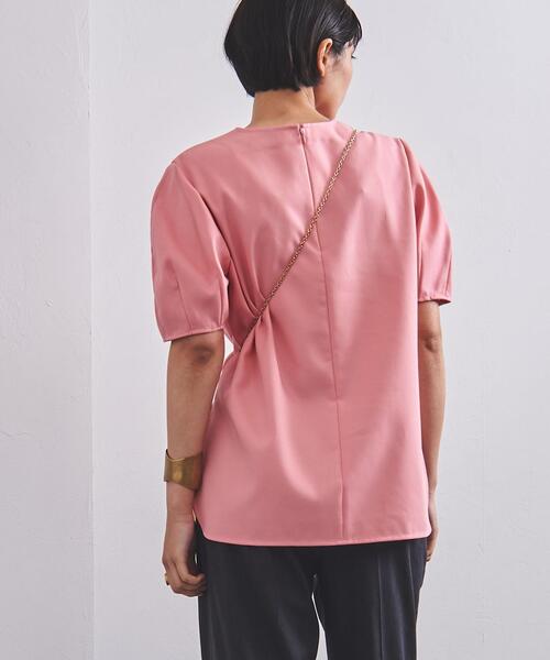 UNITED ARROWS（ユナイテッドアローズ）の「UBC バルーン ショートスリーブ ブラウス◆（シャツ/ブラウス・レディース・ブラック/オフホワイト/ピンク・38/36）」の6枚目の写真