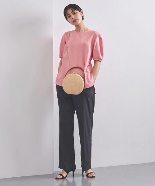 UNITED ARROWS（ユナイテッドアローズ）の「UBC バルーン ショートスリーブ ブラウス◆（シャツ/ブラウス・レディース・ブラック/オフホワイト/ピンク・38/36）」の7枚目の写真